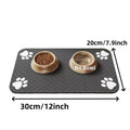 Pet Feeding Mat-Absorbent Pet Placemat Rubber Backing Quick Dry Water Mat for Dog Cat for Food and Water Bowl with Waterproof