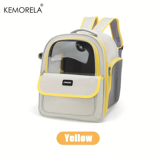 Large Capacity Breathable Mesh Portable Foldable Pet Carrier Backpack for Dog and Cat Outdoor Travel Camping Hiking Supplies